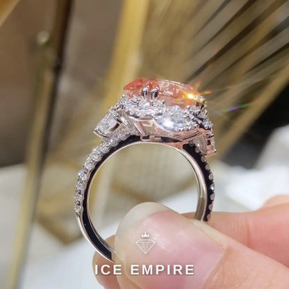 Iced Out 10K Gold Lab Grown Diamond Ring