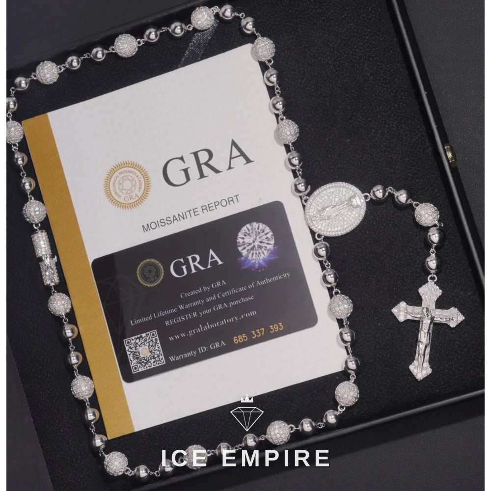 Iced Out Rose Gold Plated Moissanite Cuban Chain