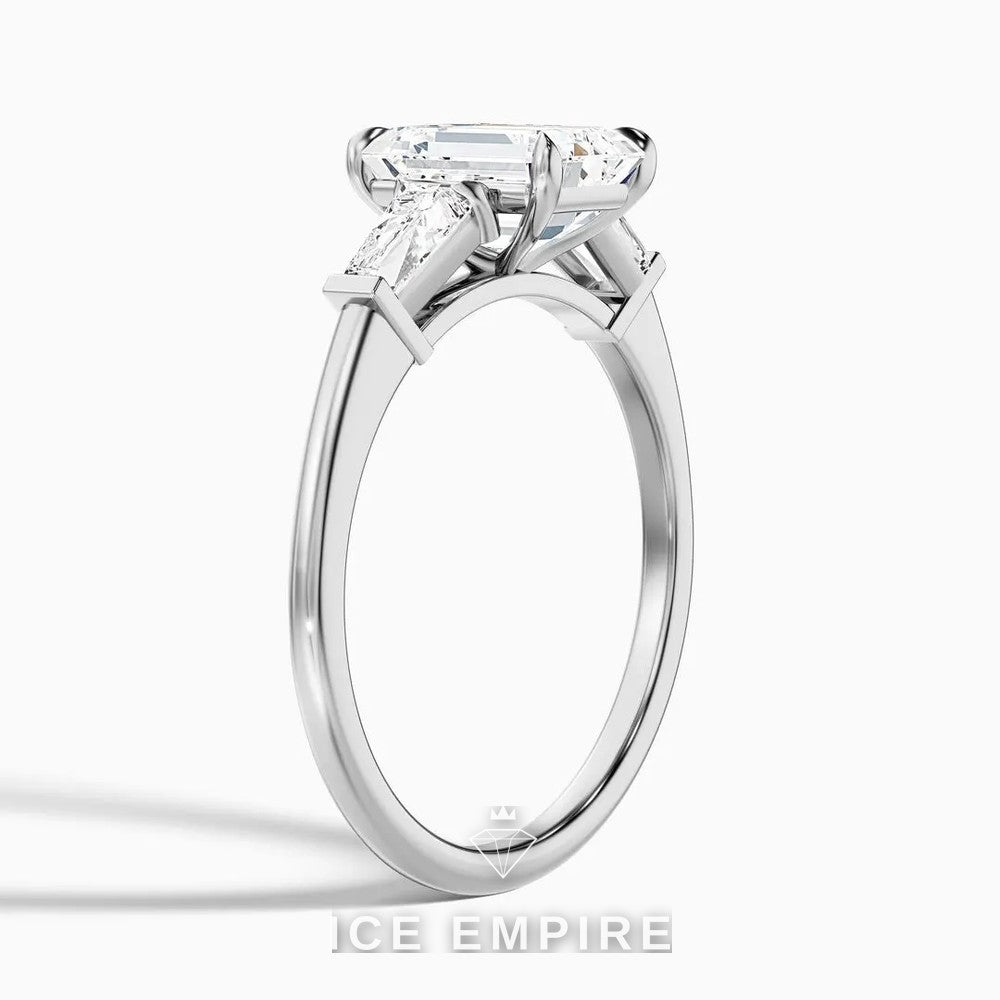 Iced Out 14K Gold Lab Grown Diamond Engagement Ring