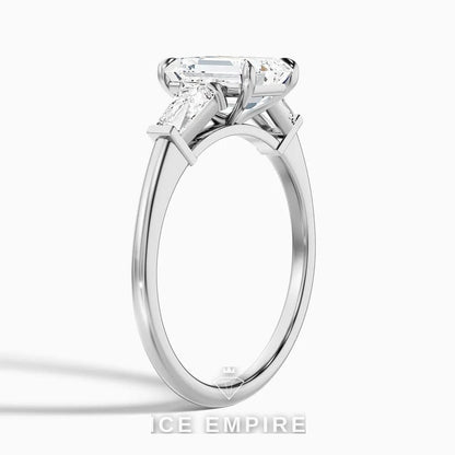Iced Out 14K Gold Lab Grown Diamond Engagement Ring