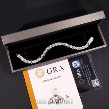 Iced Out Gold Plated Moissanite Cuban Chain