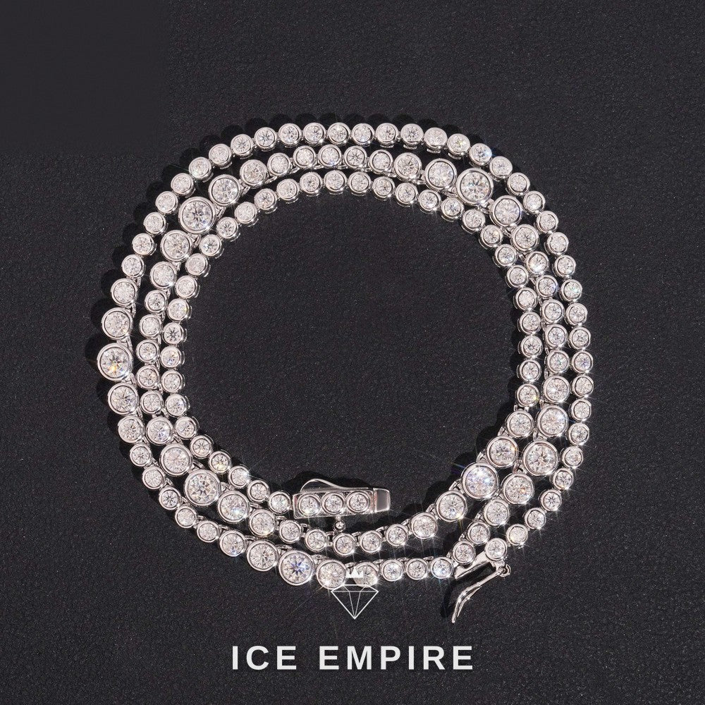 Iced Out Rose Gold Plated Moissanite Cuban Chain