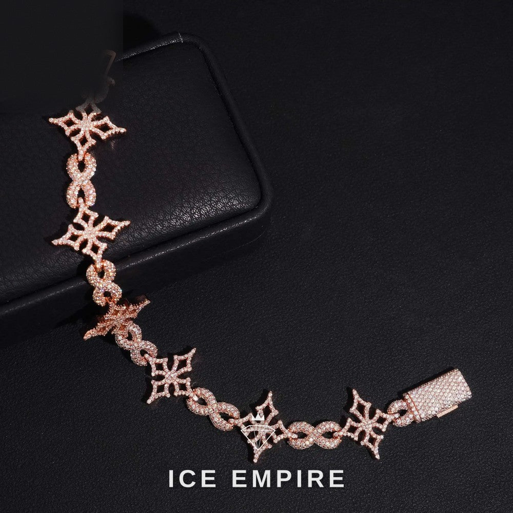 Iced Out Gold Plated Moissanite Cuban Chain