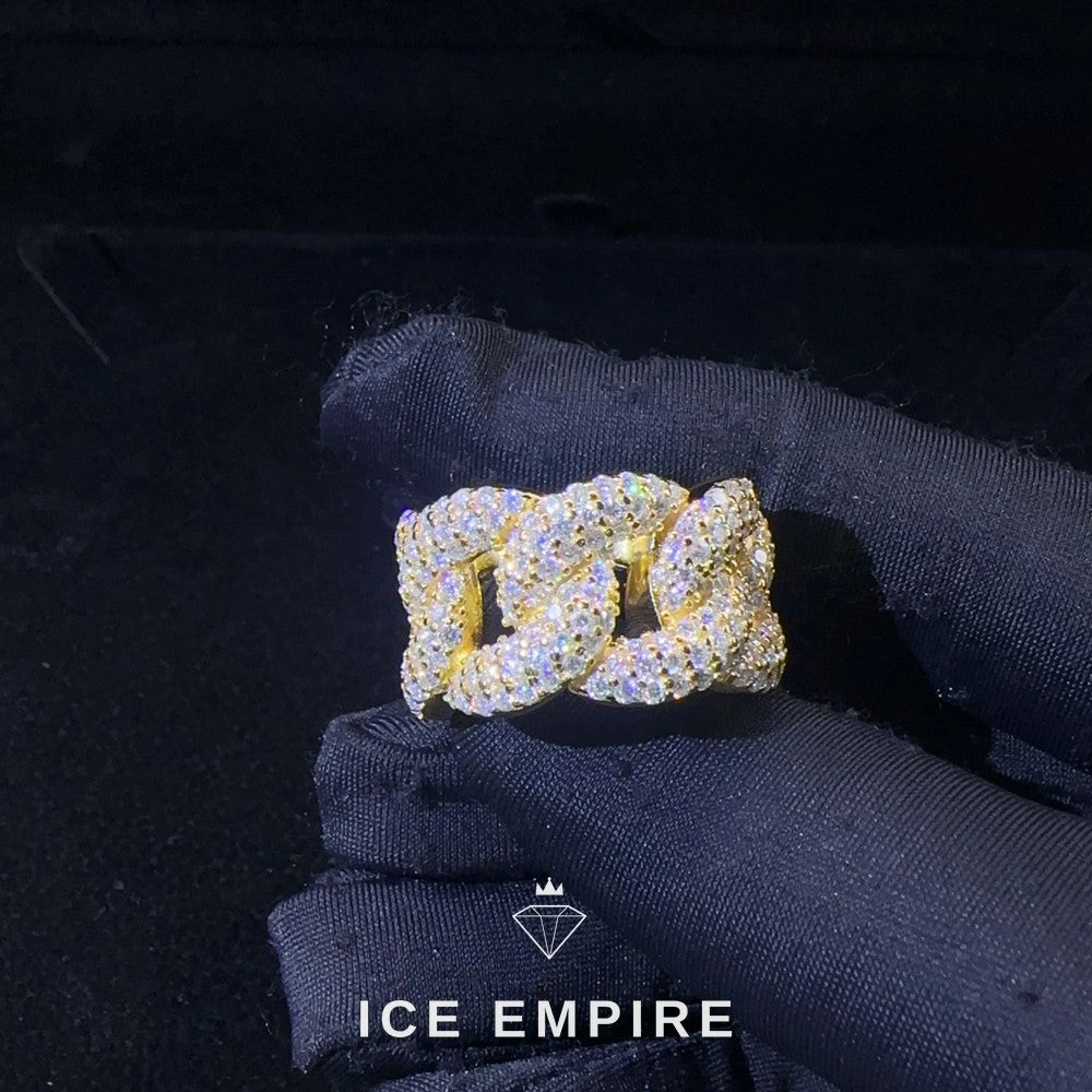 Iced Out 925 Silver Moissanite Cuban Chain