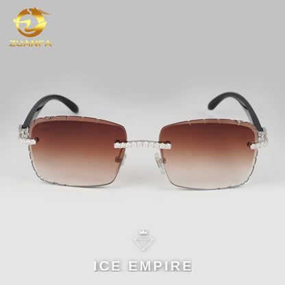 Iced Out 925 Silver Moissanite Glasses