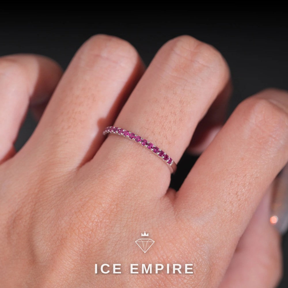 Iced Out 925 Silver Lab Grown Diamond Engagement Ring