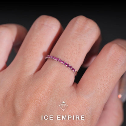 Iced Out 925 Silver Lab Grown Diamond Engagement Ring