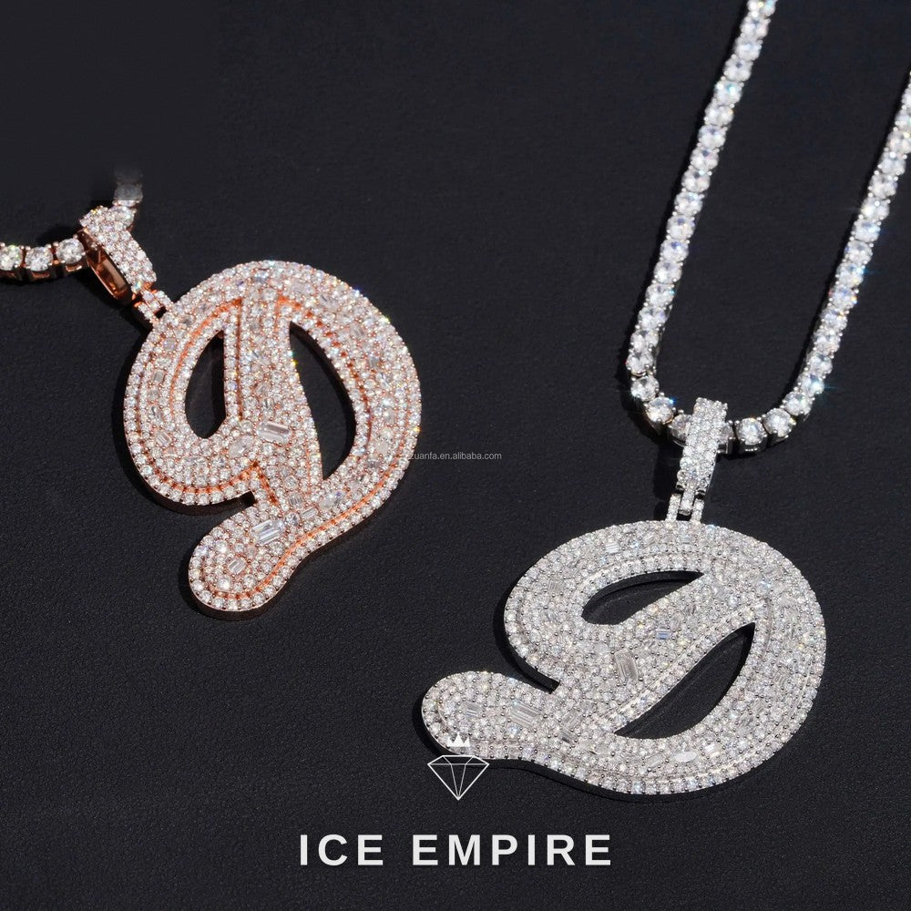 Iced Out 925 Silver Moissanite Pendant