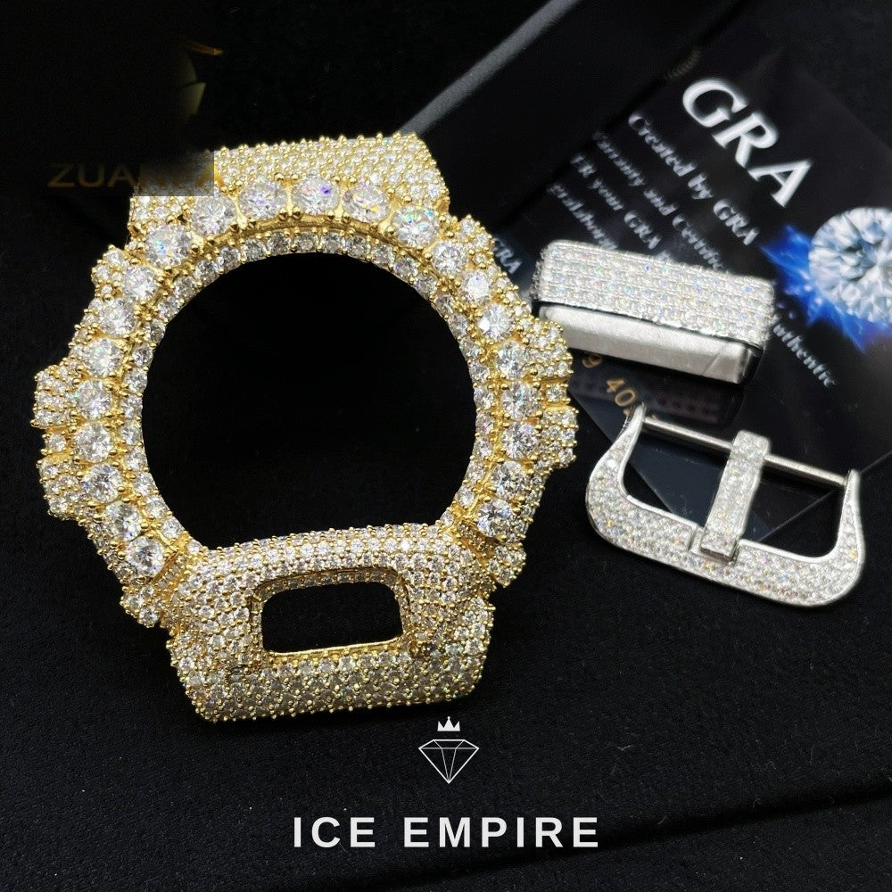 Iced Out 925 Silver Moissanite Watch
