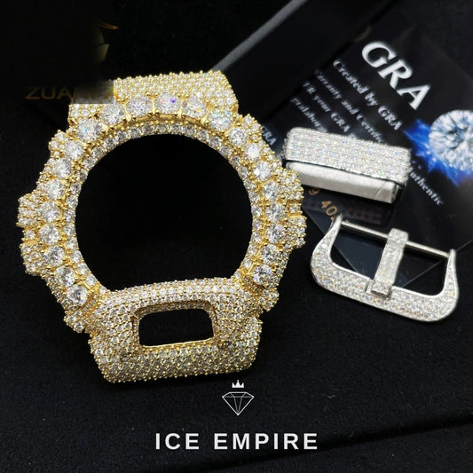Iced Out 925 Silver Moissanite Watch