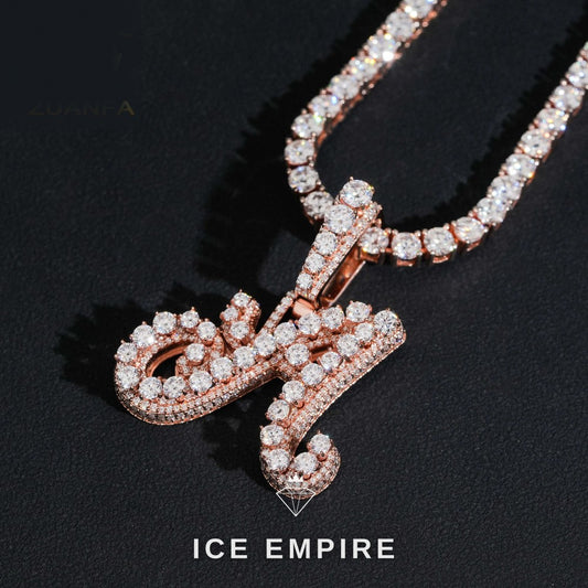 Iced Out Gold Plated Moissanite Pendant