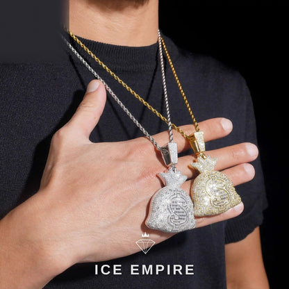 Iced Out 925 Silver Moissanite Pendant