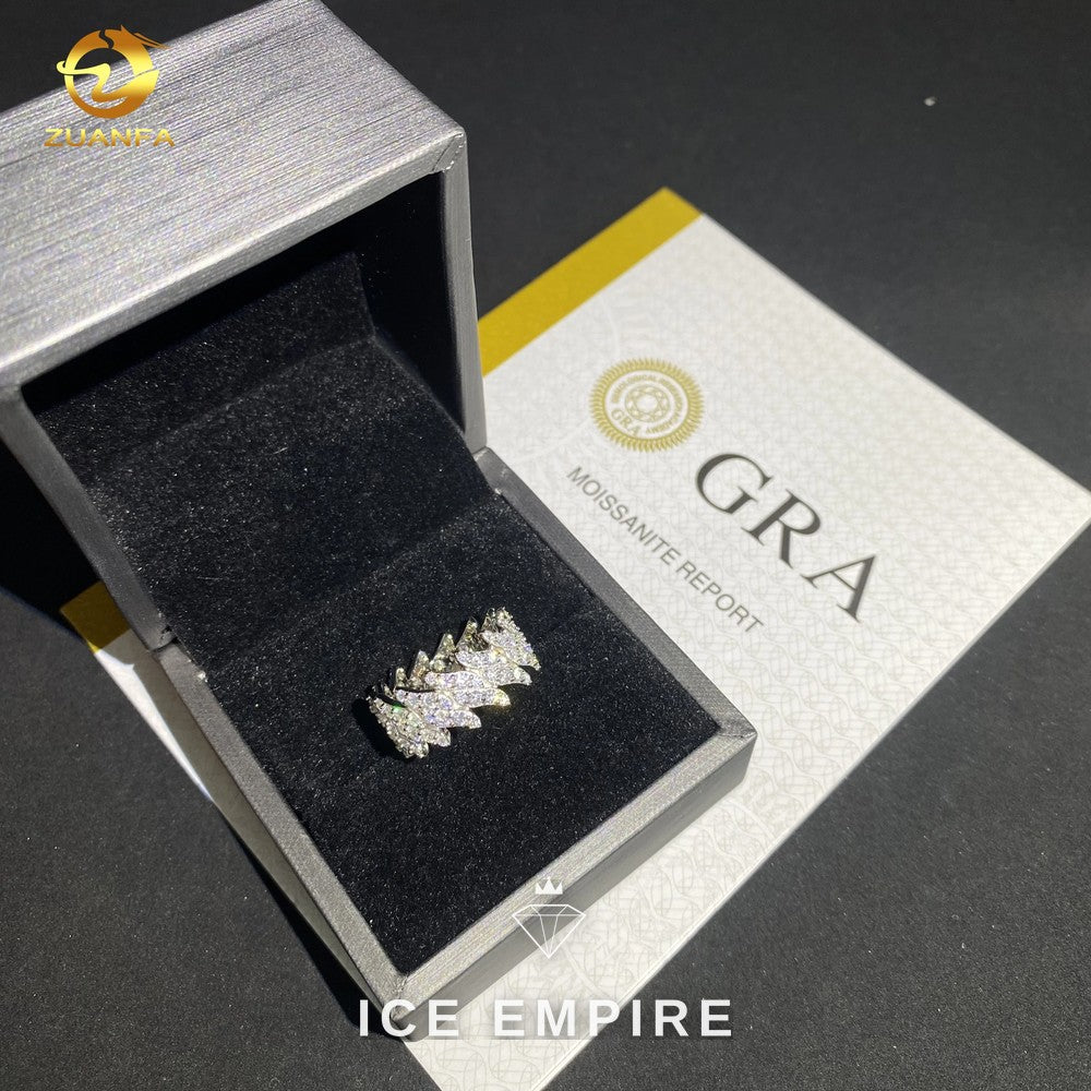 Iced Out 925 Silver Moissanite Cuban Chain