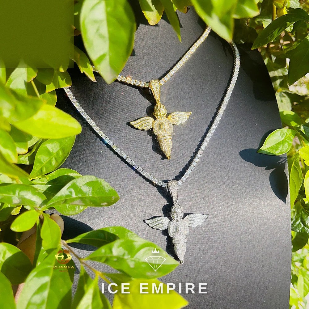 Iced Out Rose Gold Plated Pendant