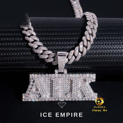 Iced Out 925 Silver Pendant