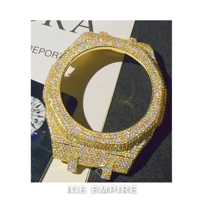Iced Out 925 Silver Moissanite Watch