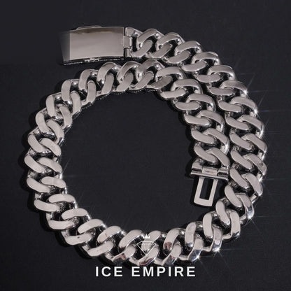 Iced Out Rose Gold Plated Moissanite Cuban Chain