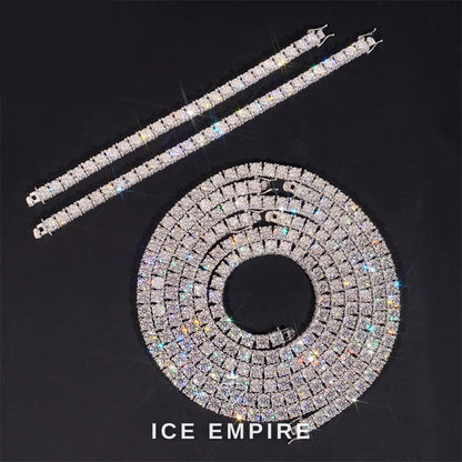 Iced Out Gold Plated Moissanite Cuban Chain