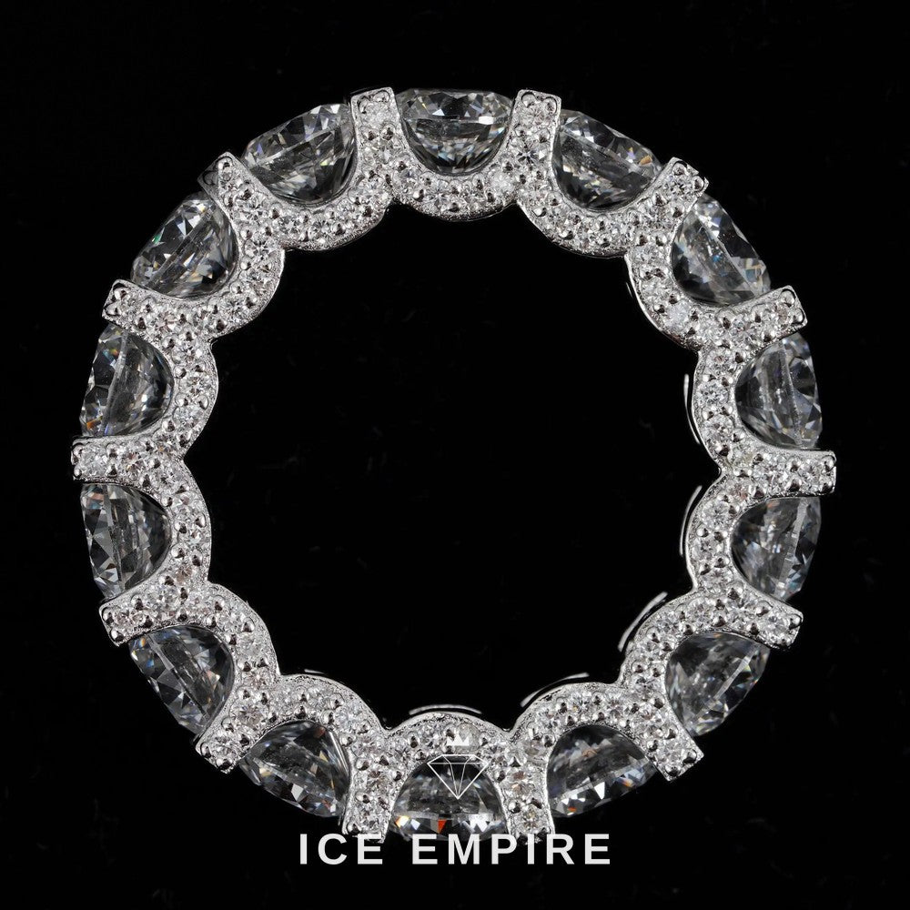 Iced Out 925 Silver Lab Grown Diamond Ring