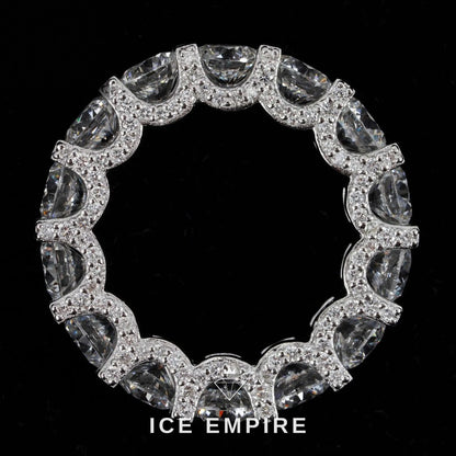 Iced Out 925 Silver Lab Grown Diamond Ring