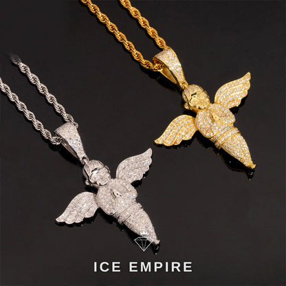 Iced Out Rose Gold Plated Pendant