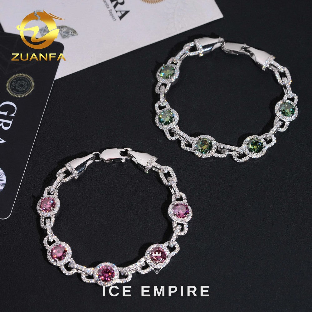 Iced Out Rose Gold Plated Moissanite Cuban Chain