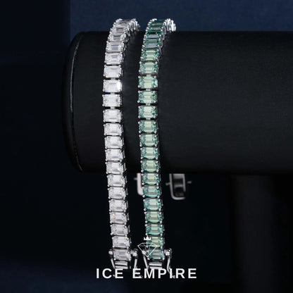 Iced Out 925 Silver Moissanite Tennis Bracelet