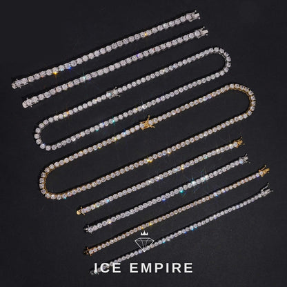 Iced Out 925 Silver Tennis Chain