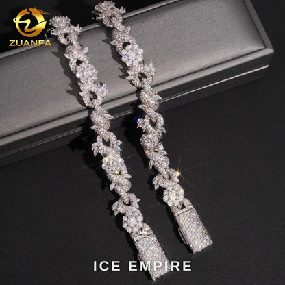 Iced Out Rose Gold Plated Moissanite Tennis Bracelet
