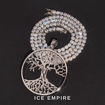Iced Out Rose Gold Plated Moissanite Pendant