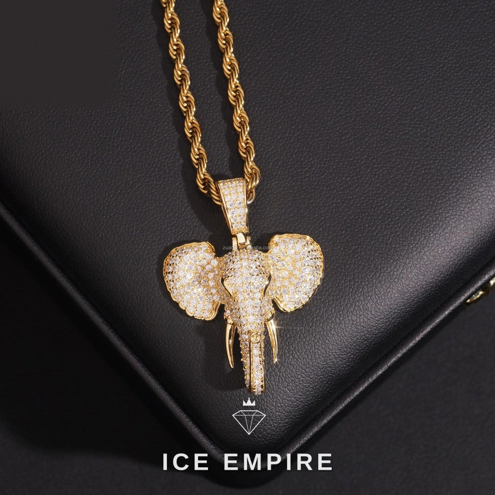 Iced Out Cross 925 Silver Moissanite Pendant
