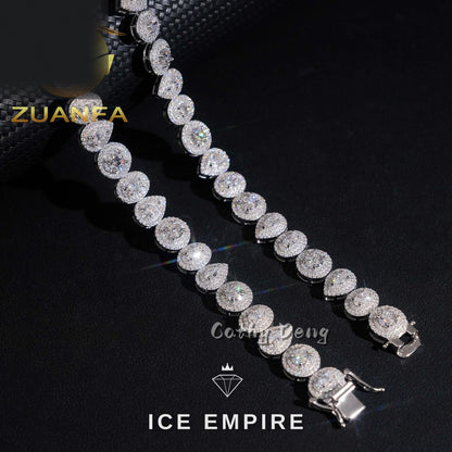 Iced Out Rose Gold Plated Moissanite Cuban Chain