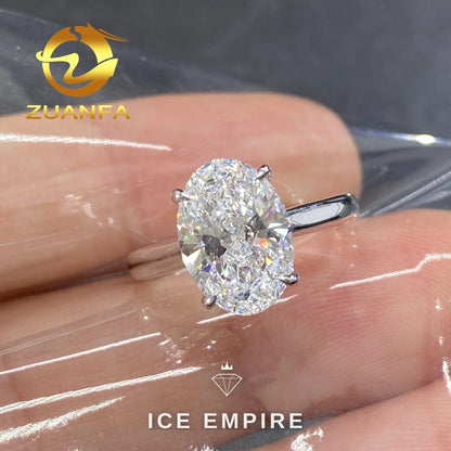 Iced Out Gold Plated Lab Grown Diamond Ring