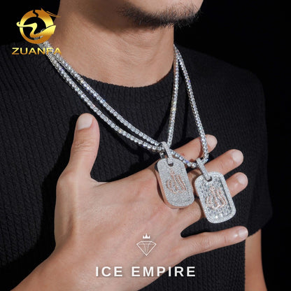Iced Out 925 Silver Moissanite Pendant
