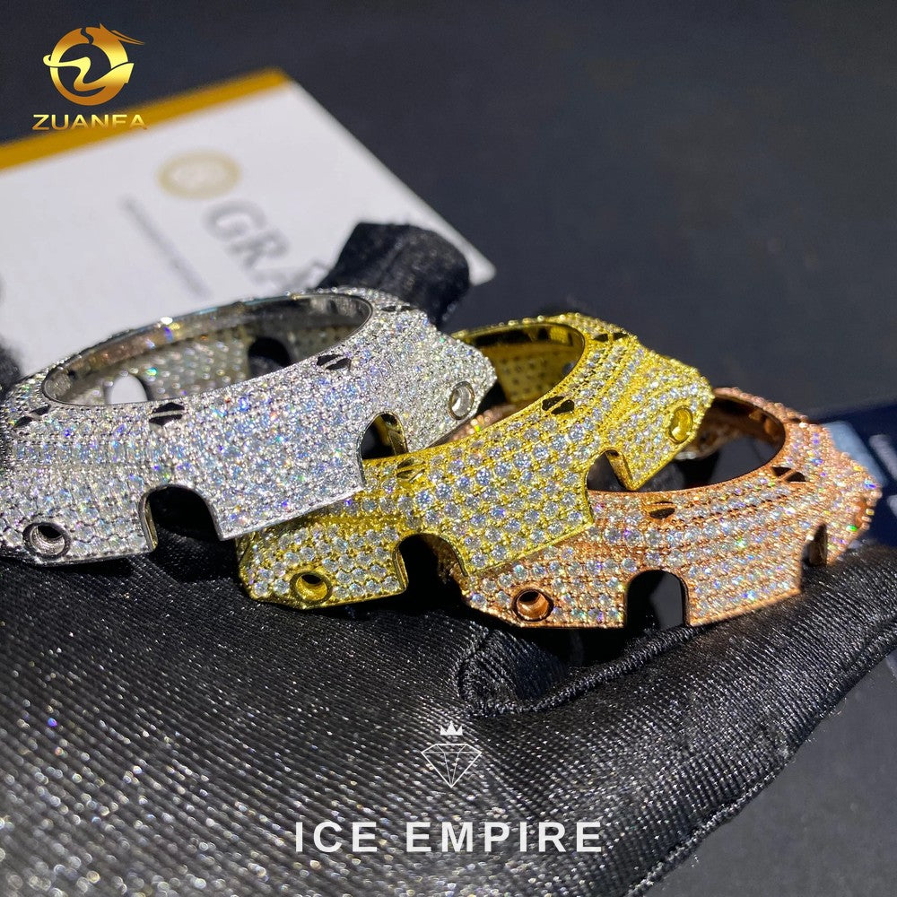 Iced Out 925 Silver Moissanite Watch