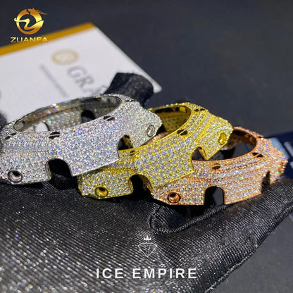 Iced Out 925 Silver Moissanite Watch