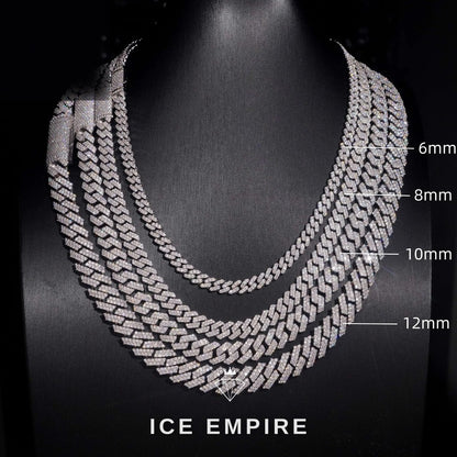 Iced Out Rose Gold Plated Moissanite Cuban Chain