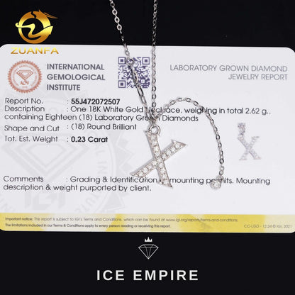 Iced Out 18K Gold Lab Grown Diamond Chain