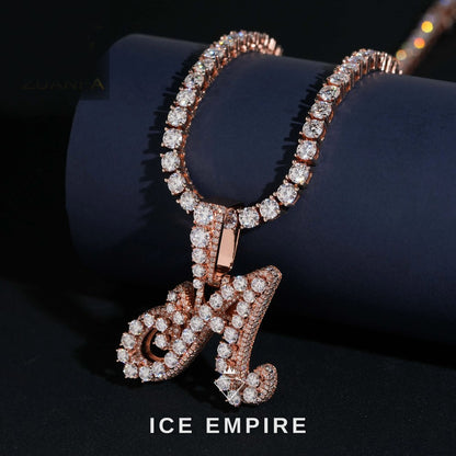 Iced Out Gold Plated Moissanite Pendant