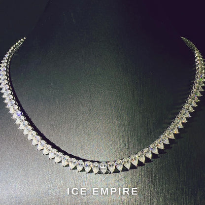 Iced Out Rose Gold Plated Moissanite Cuban Chain