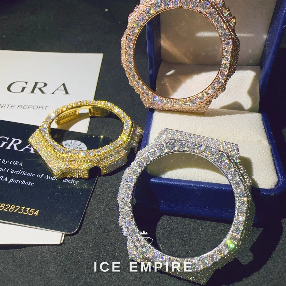 Iced Out 925 Silver Moissanite Watch