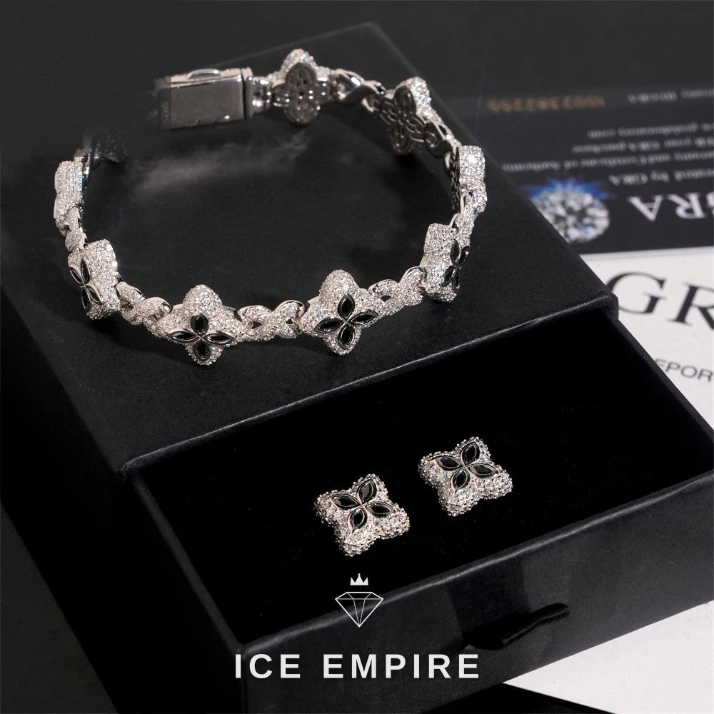 Iced Out Rose Gold Plated Moissanite Cuban Chain