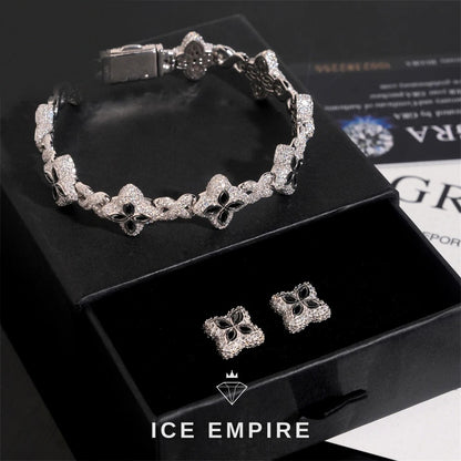 Iced Out Rose Gold Plated Moissanite Cuban Chain