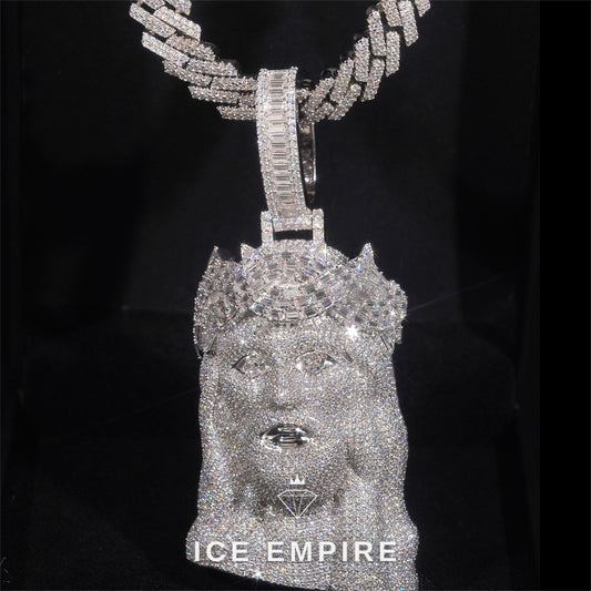 Iced Out Rose Gold Plated Pendant