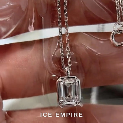 Iced Out Gold Plated Lab Grown Diamond Pendant
