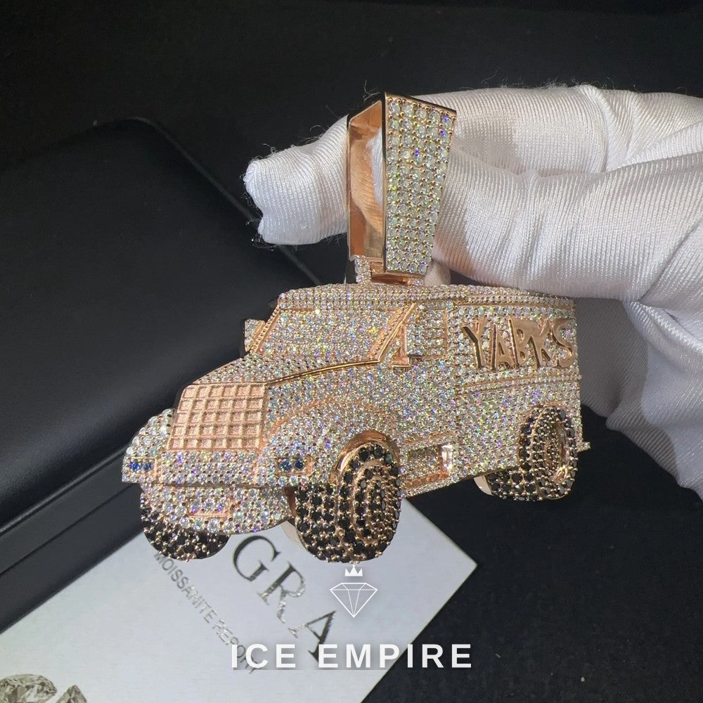 Iced Out 925 Silver Pendant