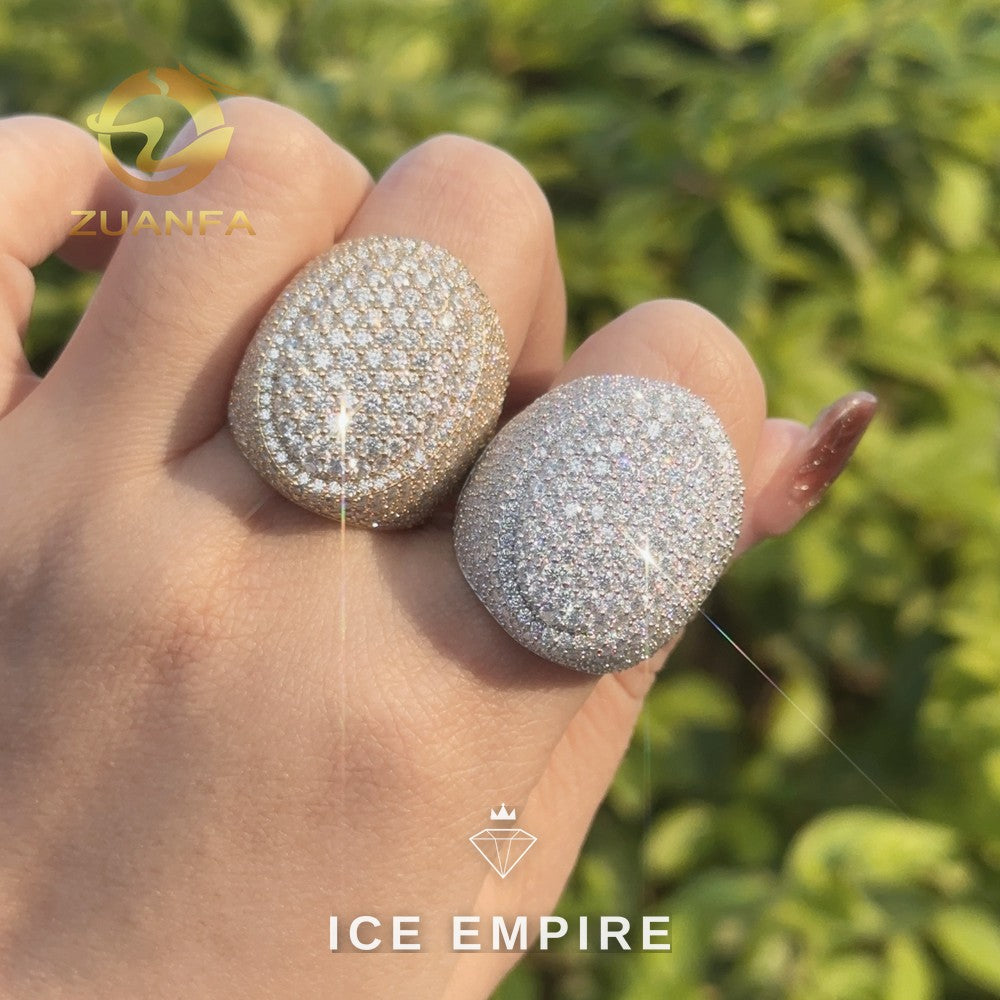 Iced Out 925 Silver Moissanite Cuban Chain