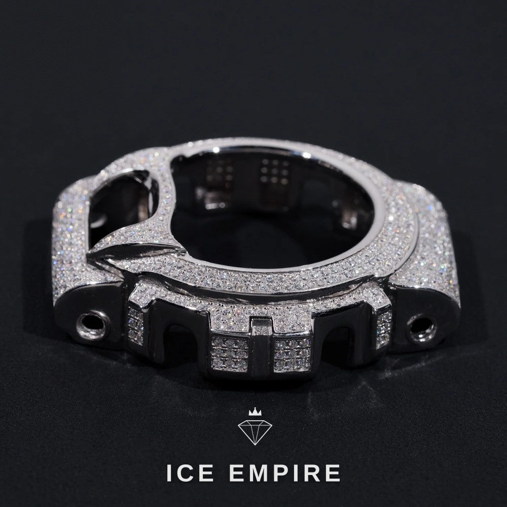 Iced Out 925 Silver Moissanite Watch