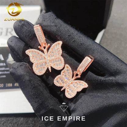 Iced Out 925 Silver Moissanite Pendant