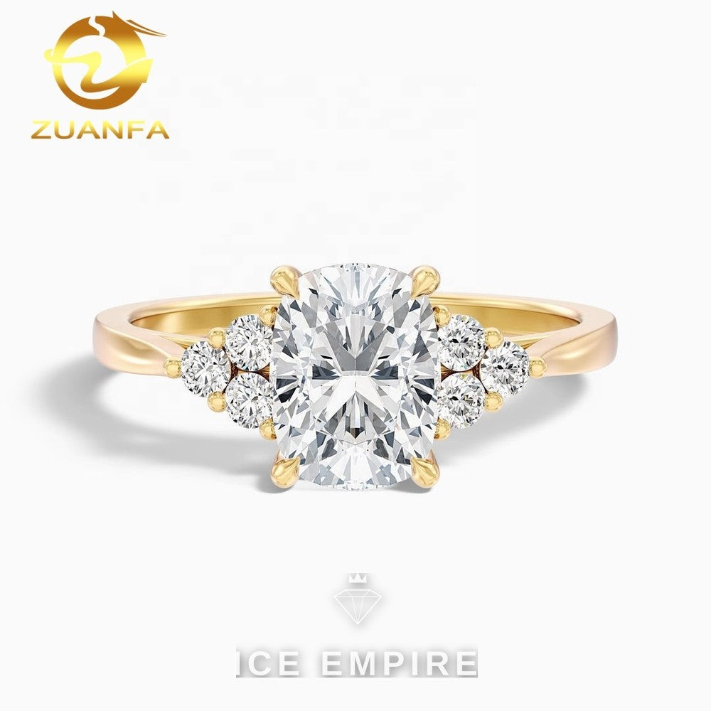 Iced Out Gold Plated Lab Grown Diamond Ring